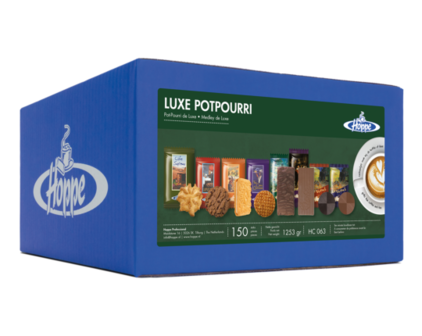 Hoppe koffiekoekjes luxe potpourri 8 soorten 150 stuks per stuk verpakt