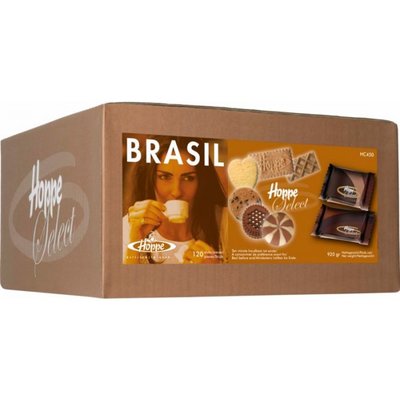 Hoppe Select Mix Brasil koffiekoekjes 120 stuks 6 soorten