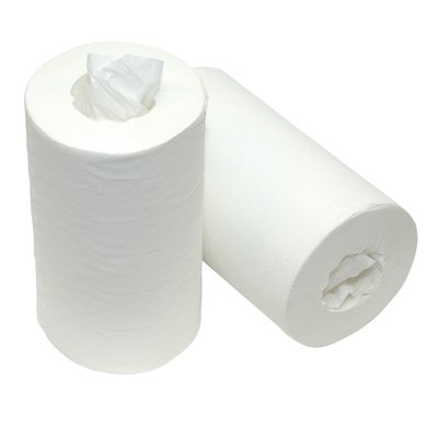 Mini poetspapier Cellulose 1lgs (zonder koker) 165 mtr x 18,1cm 12 rol per doos