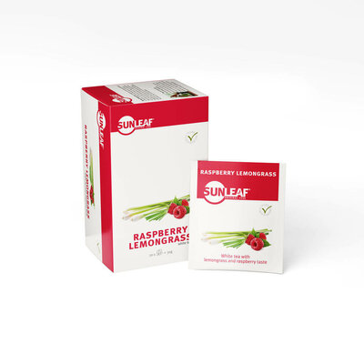 Sunleaf White tea raspberry lemongrass  4x20x1,5gr