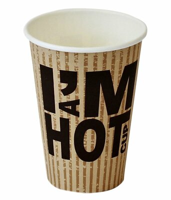 Kartonnen Koffiebeker I am hot cup 7.5 Oz 180ml 2000 Stuks