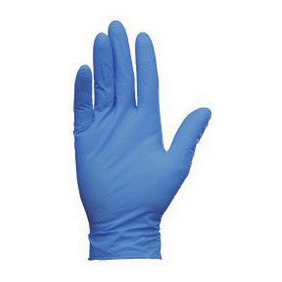 Handschoenen gepoederd blauw Maat M  (doos á 100 stuks)